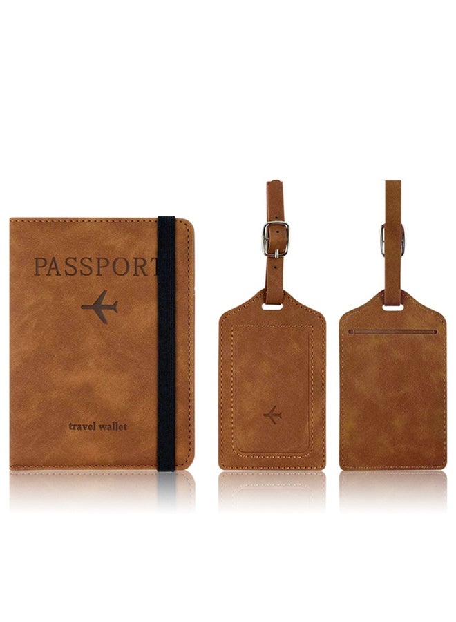 RFID Secure Passport Holder Travel Wallet – Leather Multi-Purpose Organizer with Card & SIM Storage - Image 1